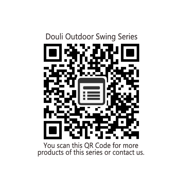 Douli outdoor single net woven hammock swing playground equipment