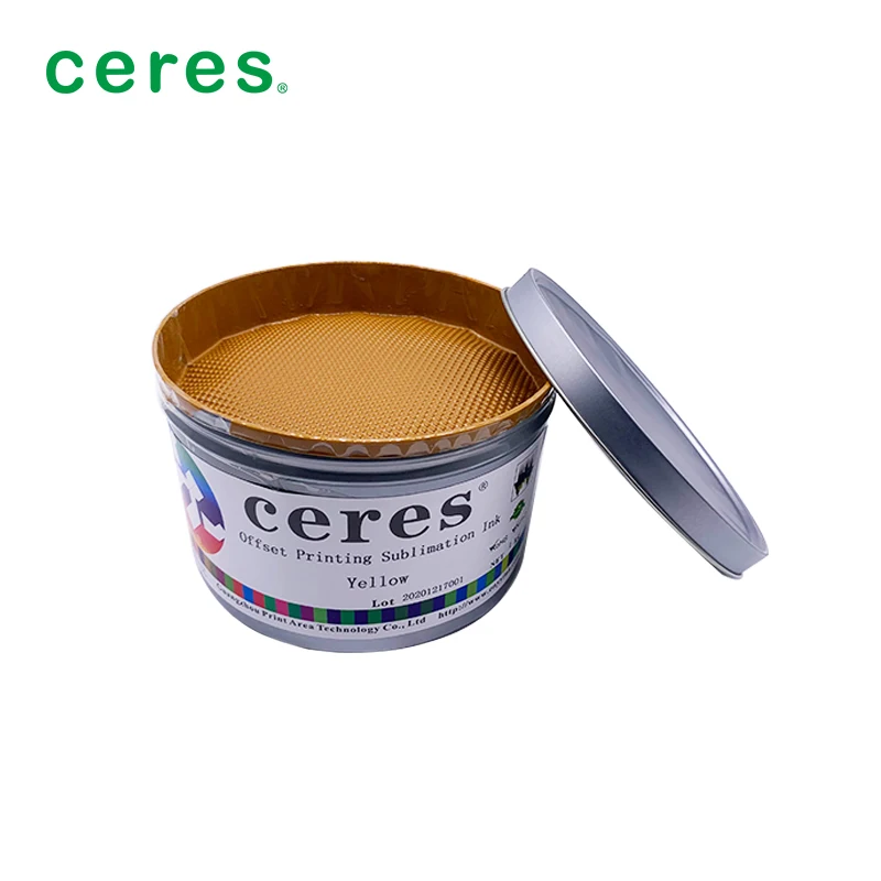 YELLOW Offset printing sublimation ink for Wear-resistant, sun-fast, not easy to fade and crack