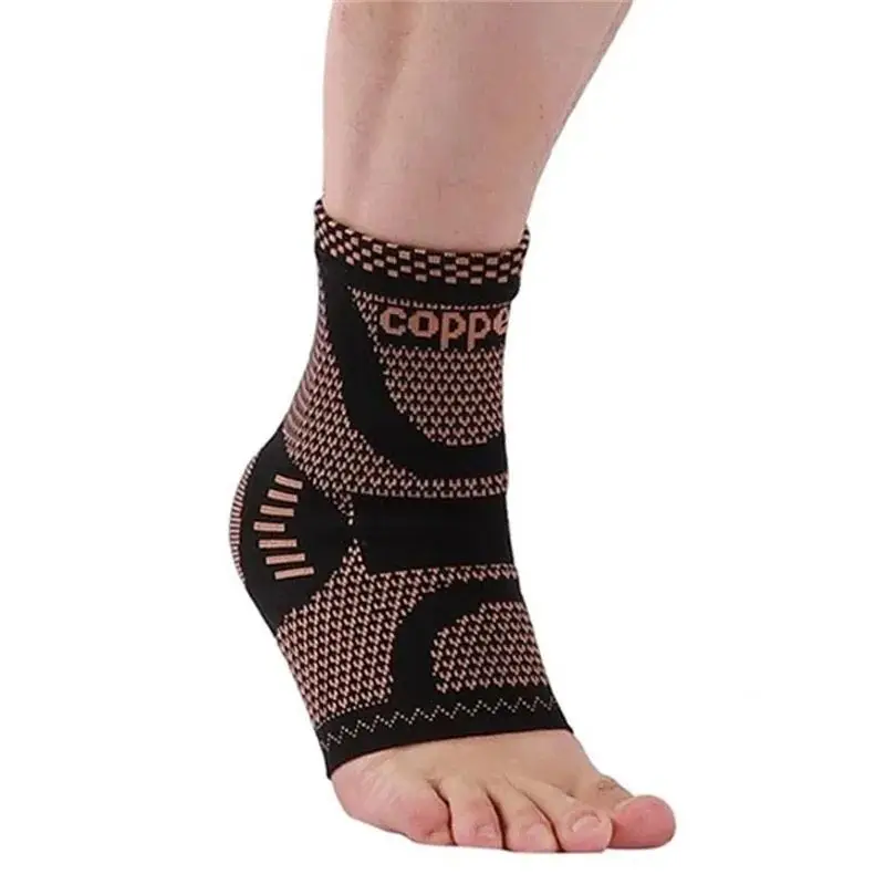 Copper Infused Professional Compression Plantar Fasciitis Ankle Sleeve Support Brace Sock Fitness Pain Relief Recovery