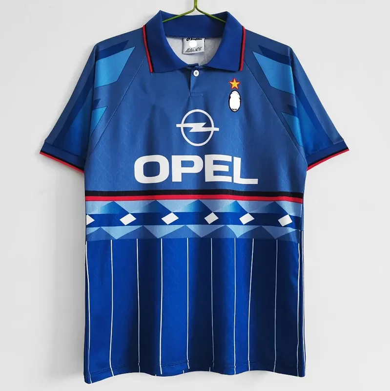 Футболки футбольные в стиле ретро 90 91 95 96 97 Gullit Maldini Van Basten football KAKA Inzaghi 06 07 PIRLO SHEVCHENKO BAGGIO