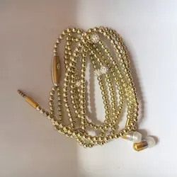 Hot Fashion  Jewelry Pearl Necklace Earphone Heavy Bass HIFI Earbuds Stereo Music headphones