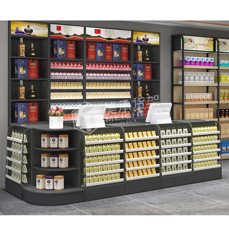 Meicheng Grocery Store Convenient Best Price Electric Cashier Counter For Grocery Store