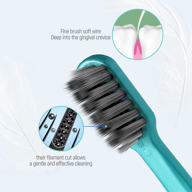 Manual toothbrush High standard home use massage gums plastic manual adult Nylon Bristle Toothbrush