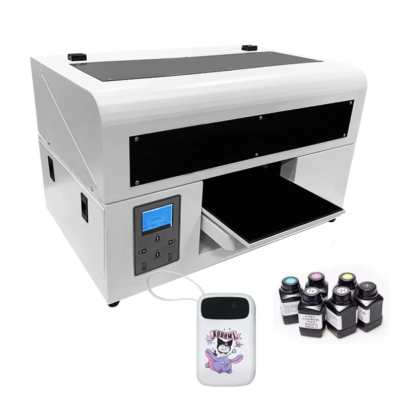DOMSEM  Multi-functional XP600 Head Uv Printer A4 Phone Case Glass Ceramic Tile Acrylic Printing Uv Flatbed Printer