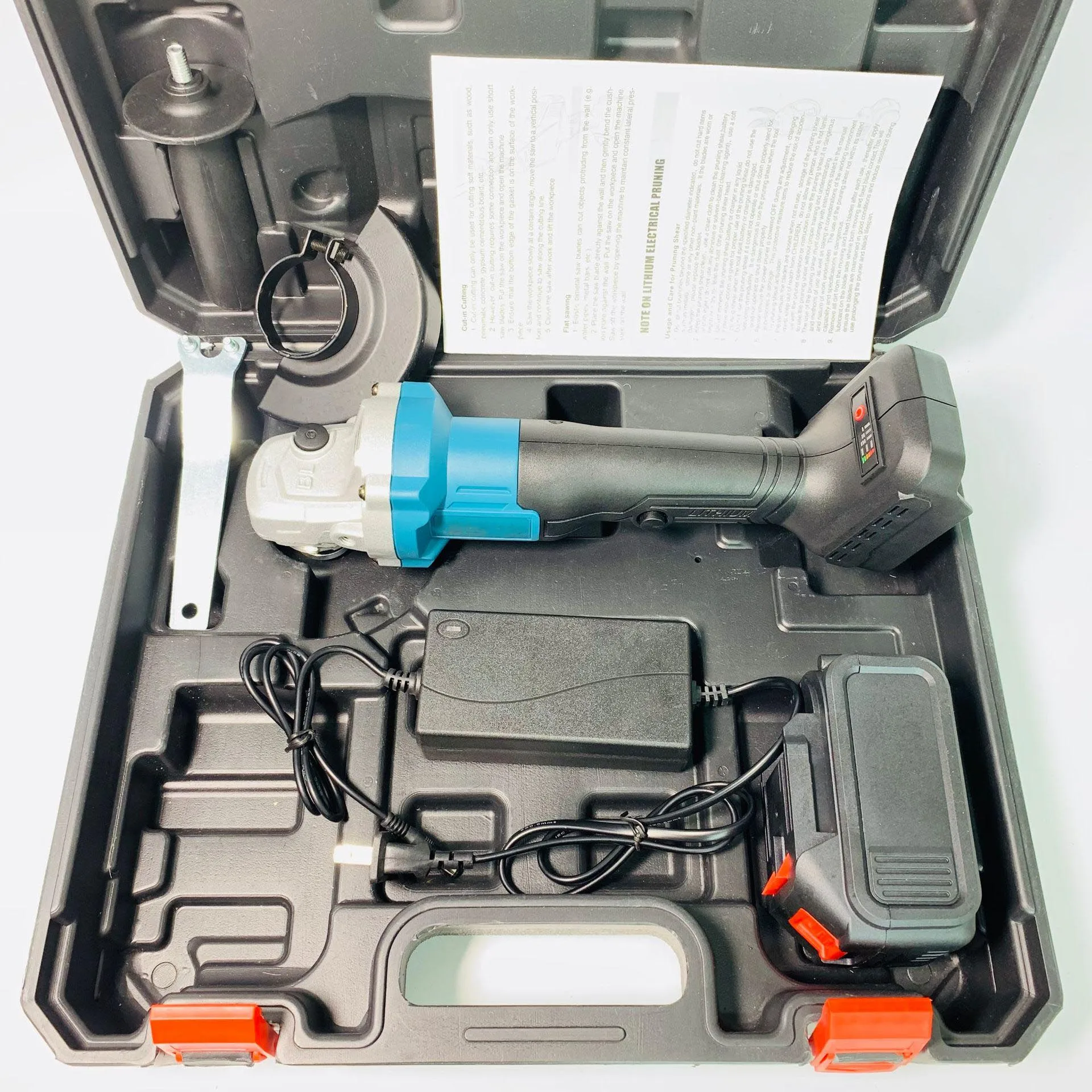 Hot Sell Portable Lithium Brushless Angle Grinder Rechargeable Cordless Electric Angle Grinder Machine For Cutting And Polishing