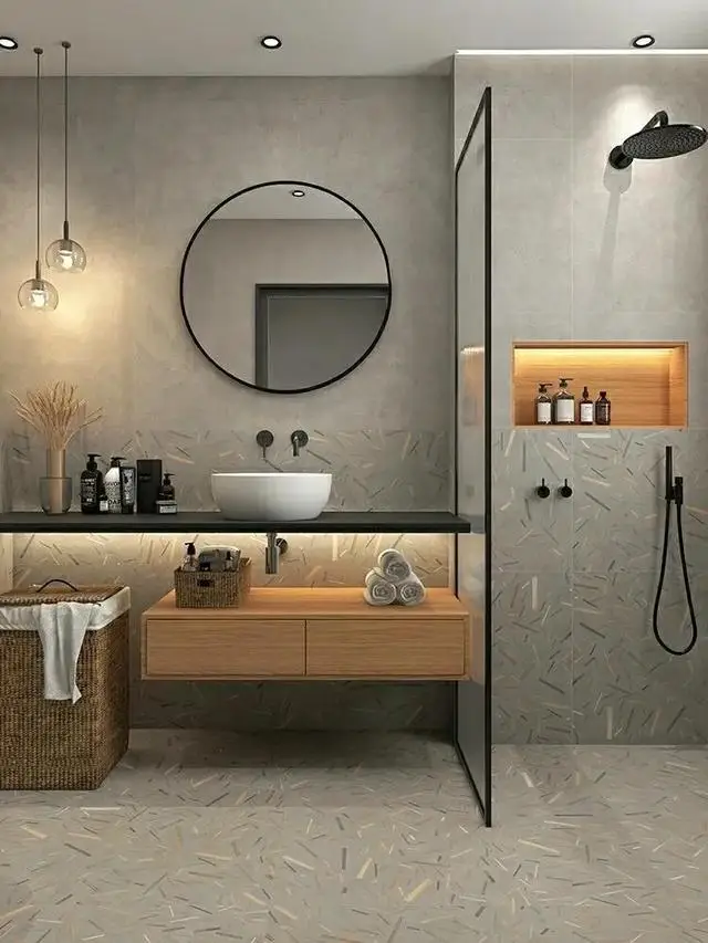 Luxury aluminum round mirror photo picture frame for decoration