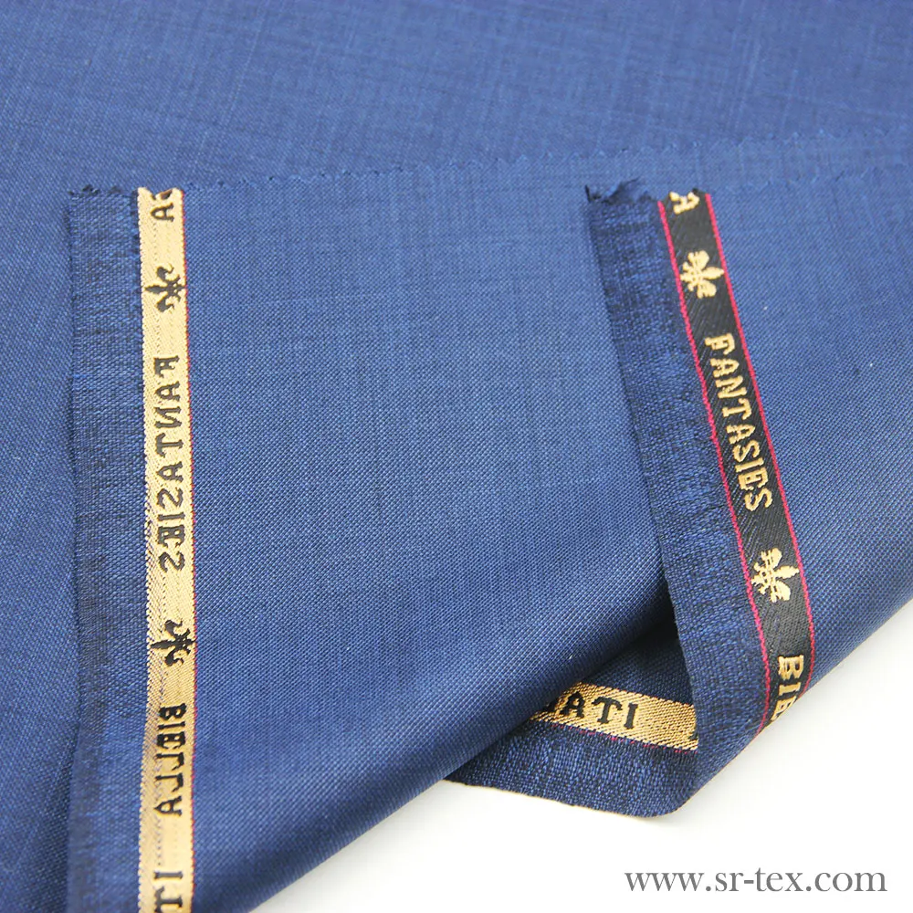 Top quality luxury pure wool super 120s  plain weave suiting fabric