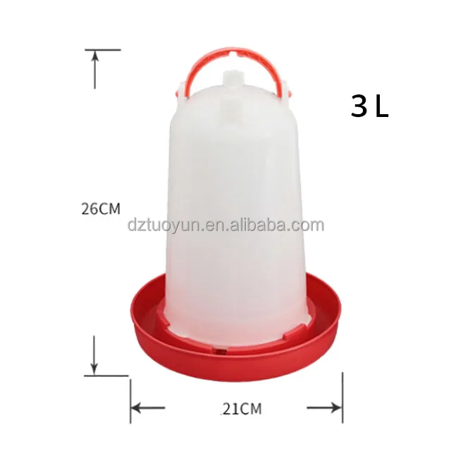 TUOYUN wholesale 3l poultry automatic water drinker