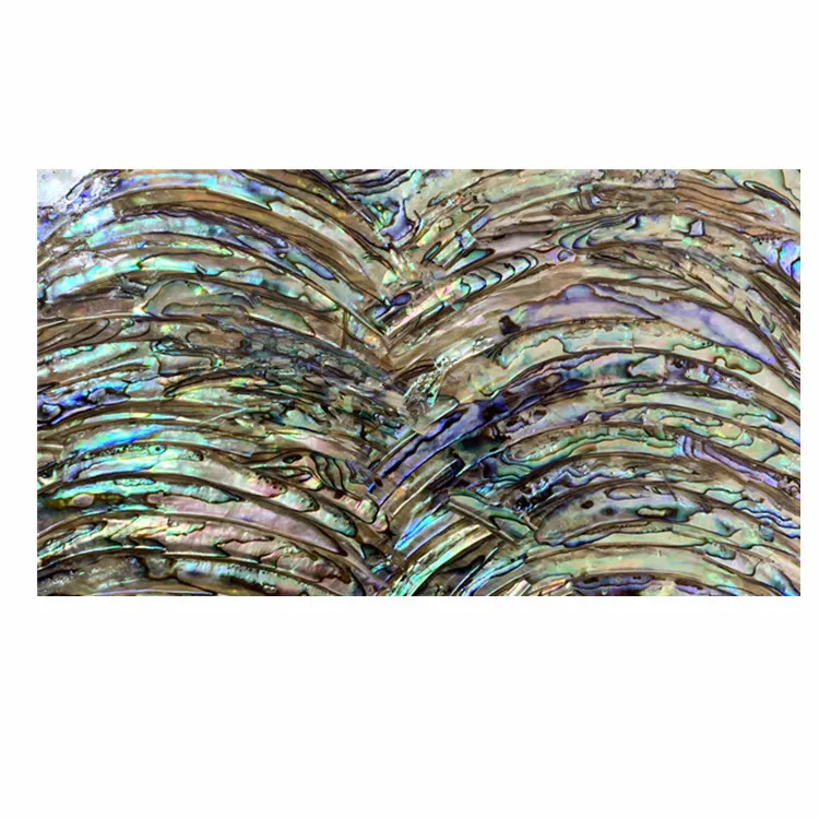 Factory wholesale New Zealand abalone shell pieces mother-of-pearl paper with adhesive backing for furniture floor decoration