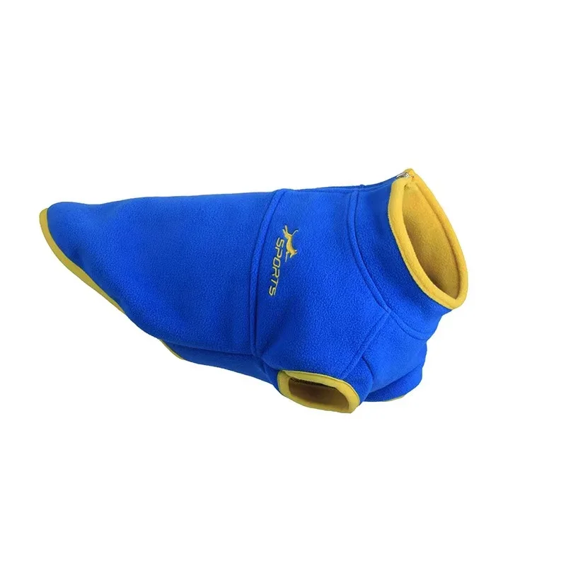 Лидер продаж на Amazon одежда для домашних животных осень и зиму собак толстое однотонное флисовое пальто с капюшоном