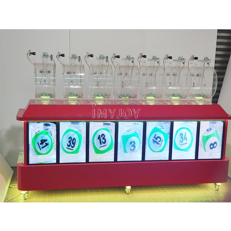 Professional keno lucky air driven 7D lottery equipment online draw machine with RFID automatic identification system