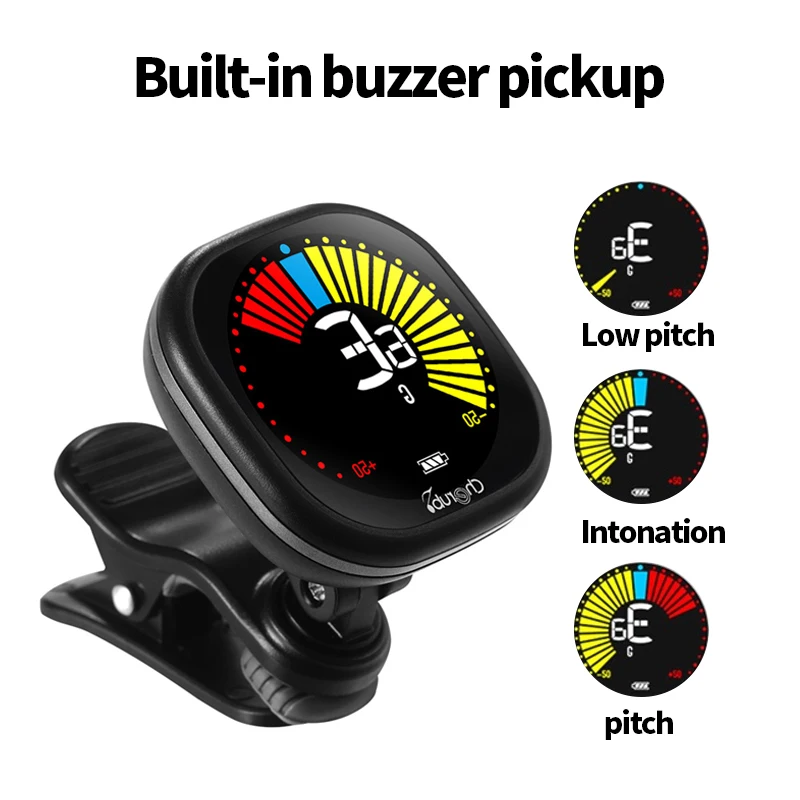 Cherub WST-670 musical instruments LCD Rechargeable Guitar Tuner Clip on metronome for Guitar Violin Ukulele