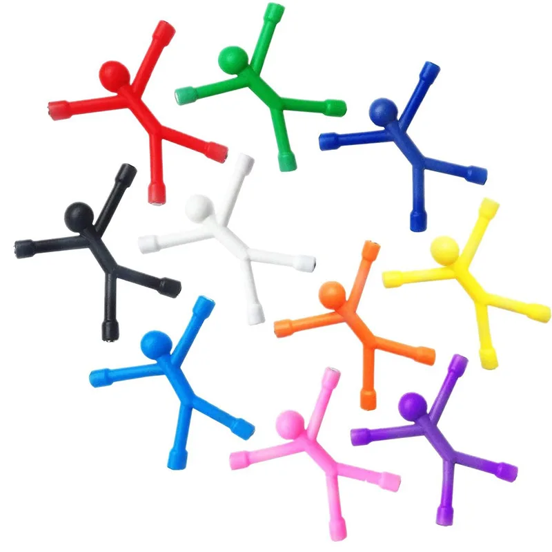 Fridge Magnet Funny Magnetic People Mini Flexible Humanoid Colorful Magnetic Toy For Refrigerator