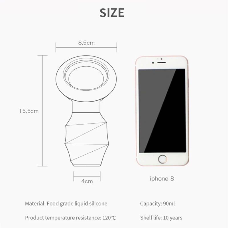 Оптовая продажа пищевой силикон ручной молокоотсос устройство для откачки бутылок грудного
