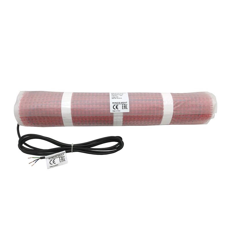150w/㎡ 50cm Width  0.5㎡ Tile Cement Electric Infrared Heating Floor Cable Electric Warm Mat Twin Conductor Electric Strand Mat