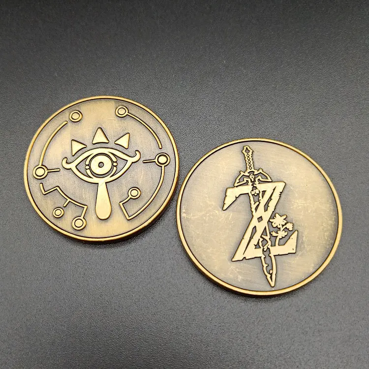 NS The Legend of Zelda Breath of the Wild Collection Gold Coins Switch Game Commemorative Coins