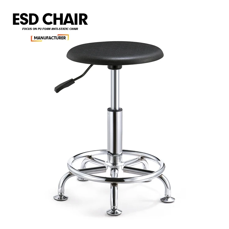 360 degree swivel lift chair/Small round seat lab chair/Esd workshop chair for sale