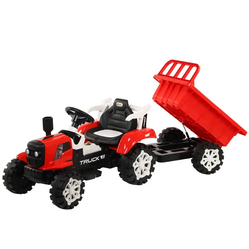 QS Factory Direct Children Vehicle Truck Music 6V Intellectual Electric Toys Tractor Kids Ride On Cars Toys For Sale