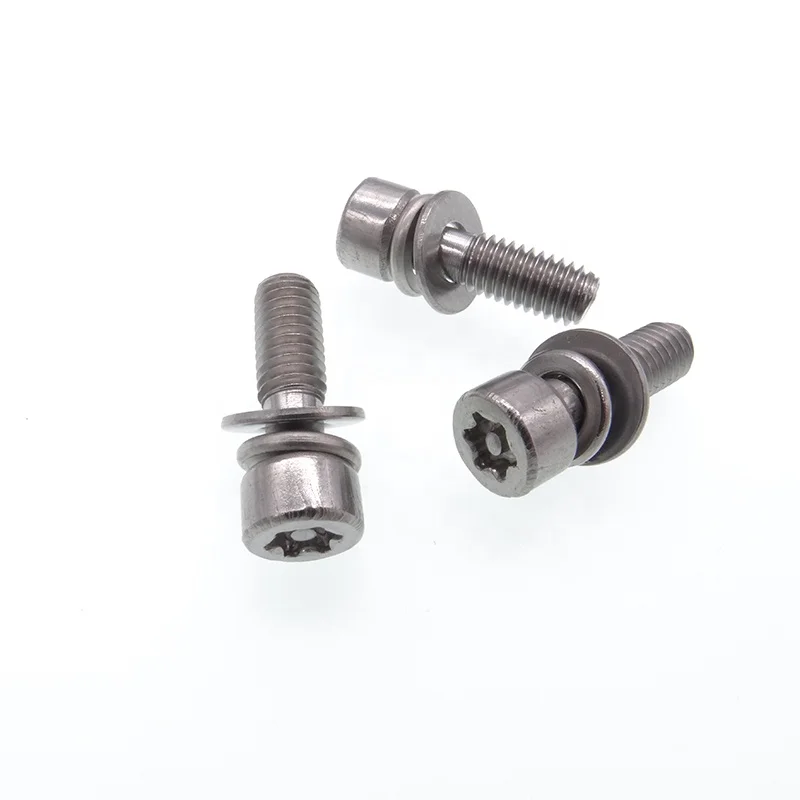 Screw manufacturer Standard combination bolts with washer in cylindrical head