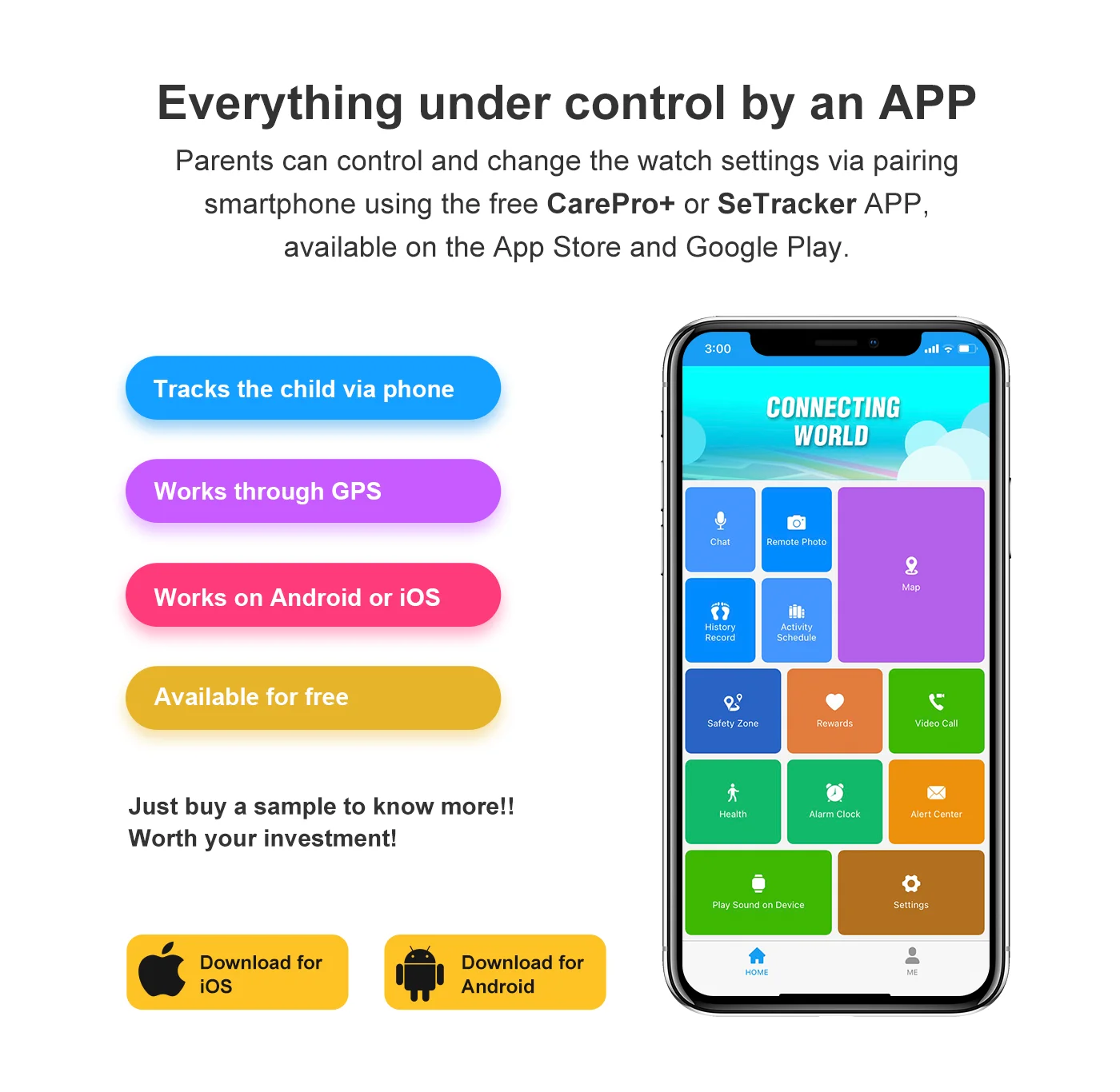 Best selling Kids Smart Watch LT36 for Android IOS GPS Navigation Anti-lost LBS Location Video Call Function Watch