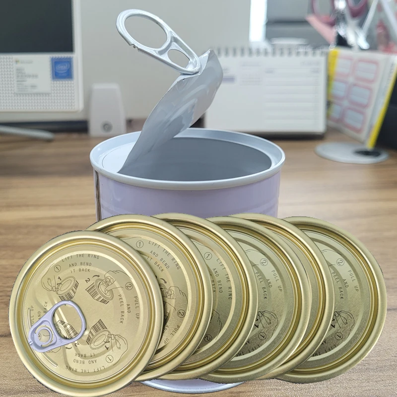 83mm Full Aperture Eoe Cover Tinplate  Lids for Dry Food Packaging Milk Powder