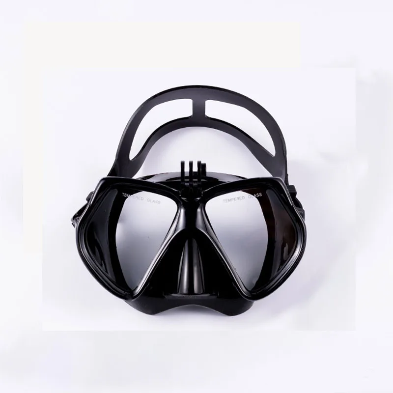 Panoramic All-in-One Diving Mask Anti-Fog Scuba Freediving Swim Goggles with Mount for GoPro Hero Cameras PC Frame Wide View