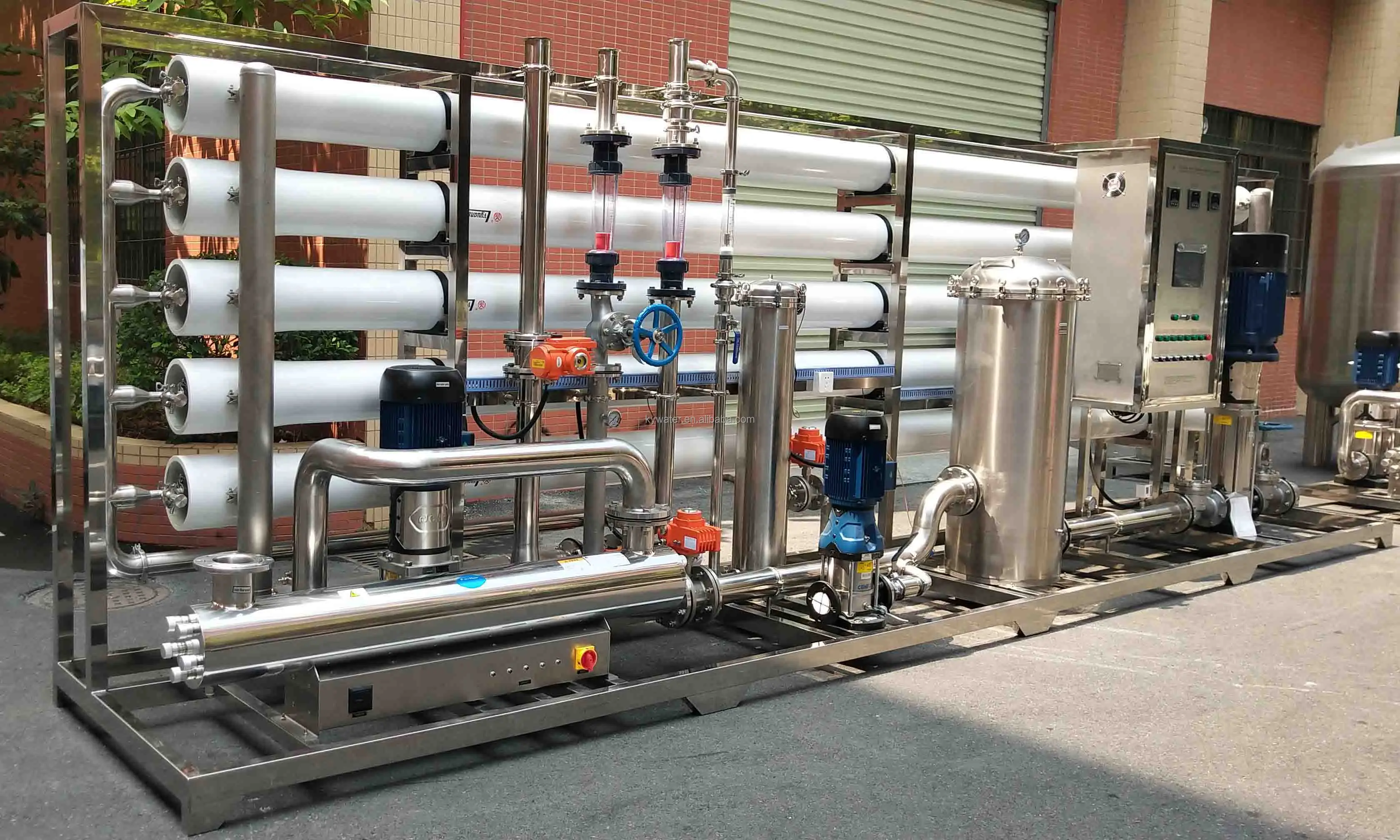 30ton per hour PLC Remote Control Auto industrial ro unit reverse osmosis system water treatment plant for bottled water line