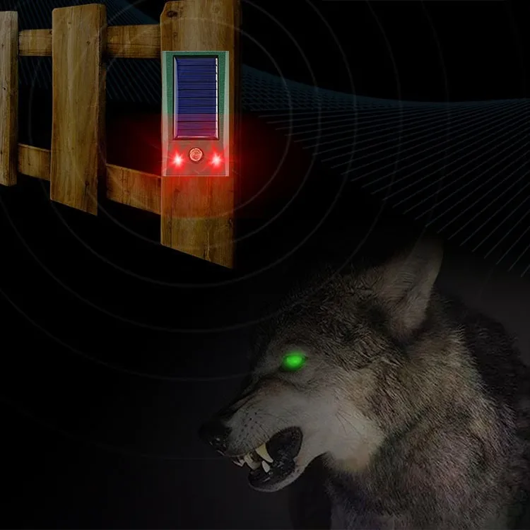 
Garden Farm Park Solar Ultras Onic Animal Repeller Ultrasonic Motion Sensor Expel Dispeller Dog Cat Bird Rabbit Beast Animal ABS 