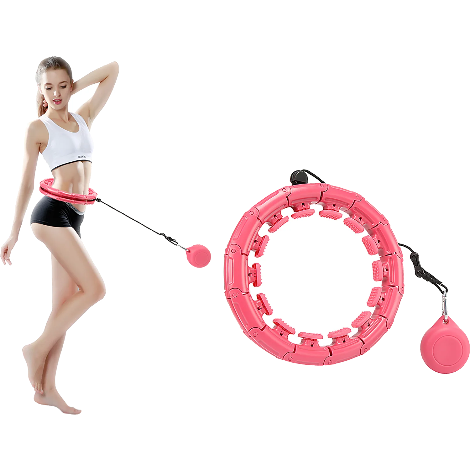Fitness Smart Adults Adjustable Weighted Detachable Intelligent Hoola Hoop Manufactures Hula Ring Circle