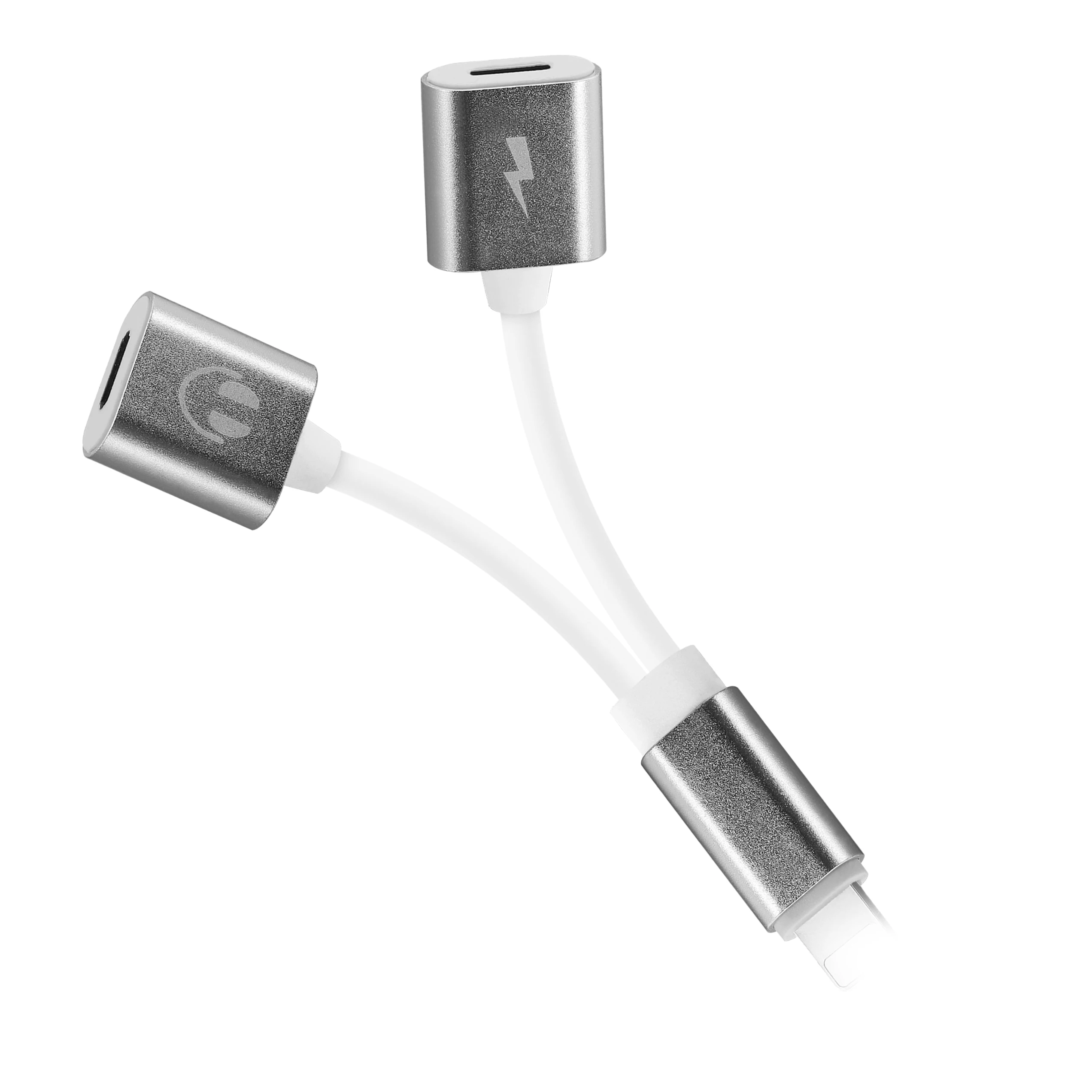 2 до 1 стерео музыка и зарядный кабель Jack 2 в 1 аудио адаптер для iPhone