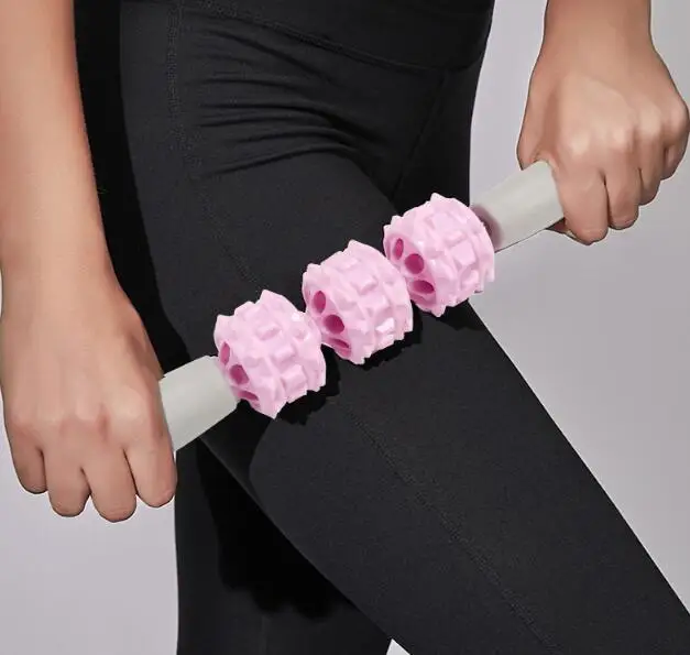 Домашняя Тренировка Йога Массаж глубокая расслабление мышц Алмазный Узор ролик красивый артефакт для ног палочка массажер