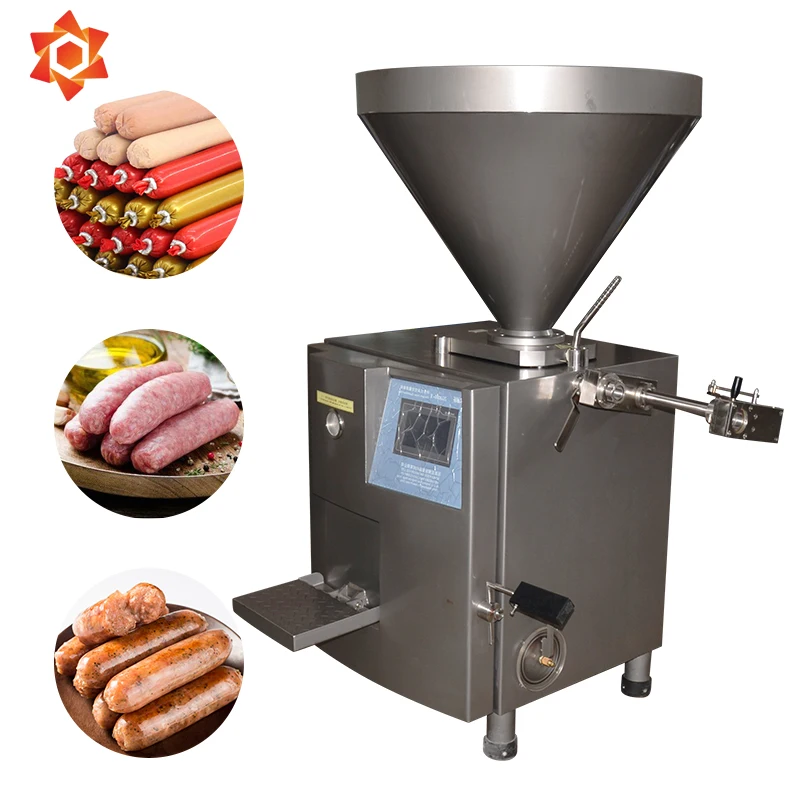Stainless Steel Automatic Piston Sausage Stuffer Machine Filler Vacuum Filling Machine