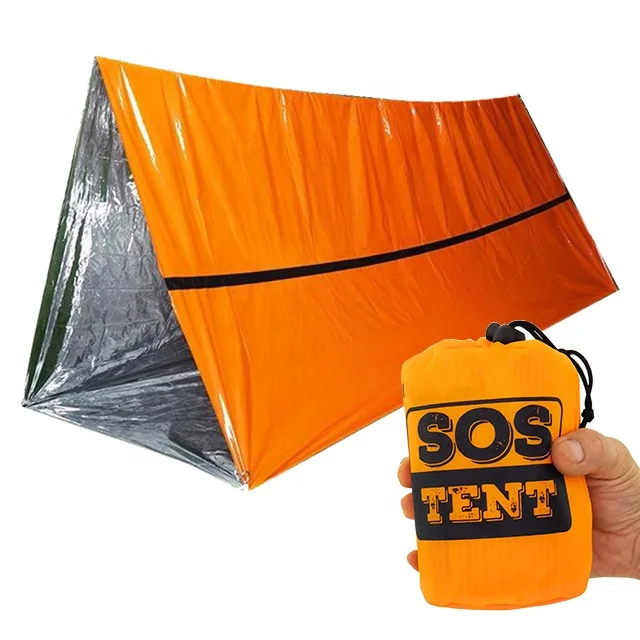 Life Tent Emergency Survival Shelter 2 Person Emergency Shelter Tent Use As Survival Tube Tent for Camping Hiking