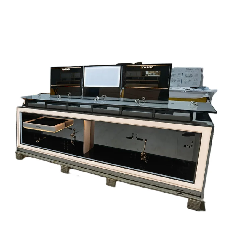 Retail store display fixtures gondola display wood stand phone shop design for hanging displays