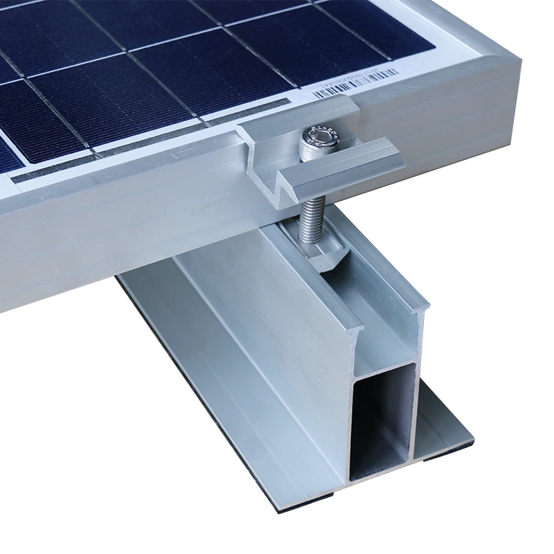HQ Mount Aluminum PV Mounting Solar Panel Mid Clamps Bracket For Solar Roof mounting system