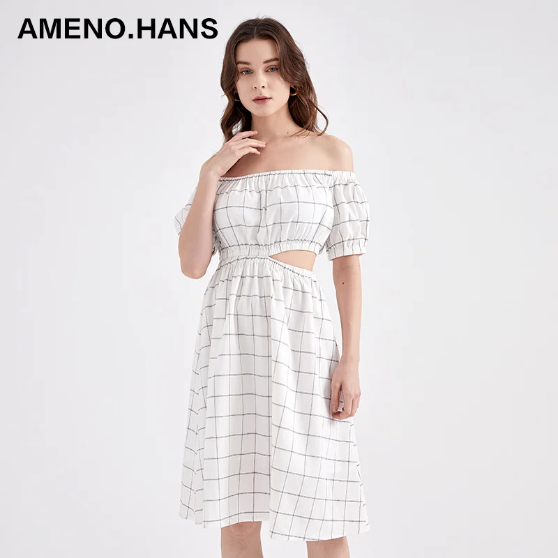 Korean Dress Women Dresses Casual Off The Shoulder Dresses Women Summer Casual