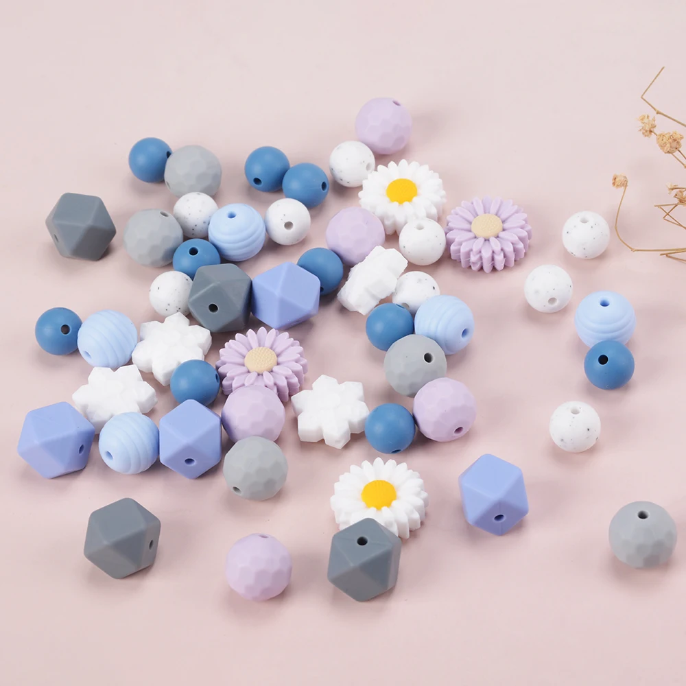 Wholesale New Design 100% BPA Free Food Grade Silicone Sloth And Panda Beads For Baby Teething Pens Focal Beads