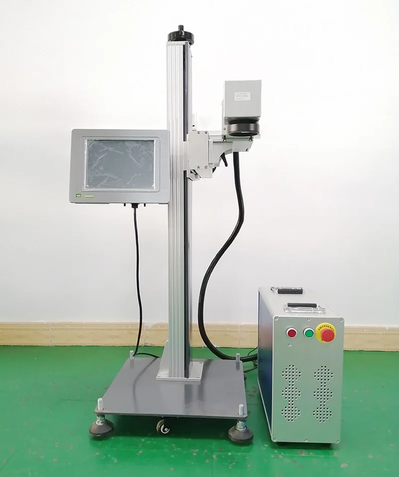 Raycus JPT Q-Switch 20W 30W 50W Laser Coding System Flying Online Marking Machine Flow Production Line Automatic Fiber Laser