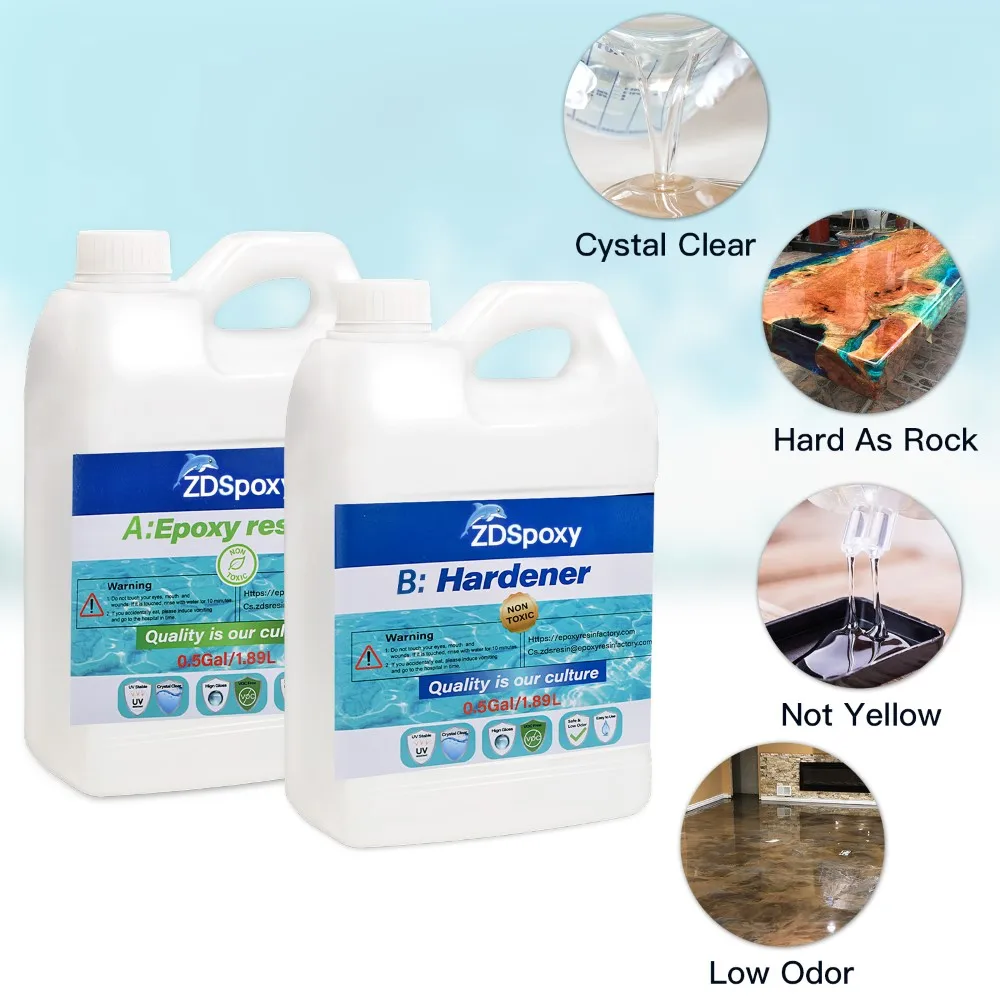 Best Selling 2023 Resin Epoxy Supplier Floor Paint Table Crystal Coating Sealant Crystal Craft Charms Resin Molds Epoxy Resin