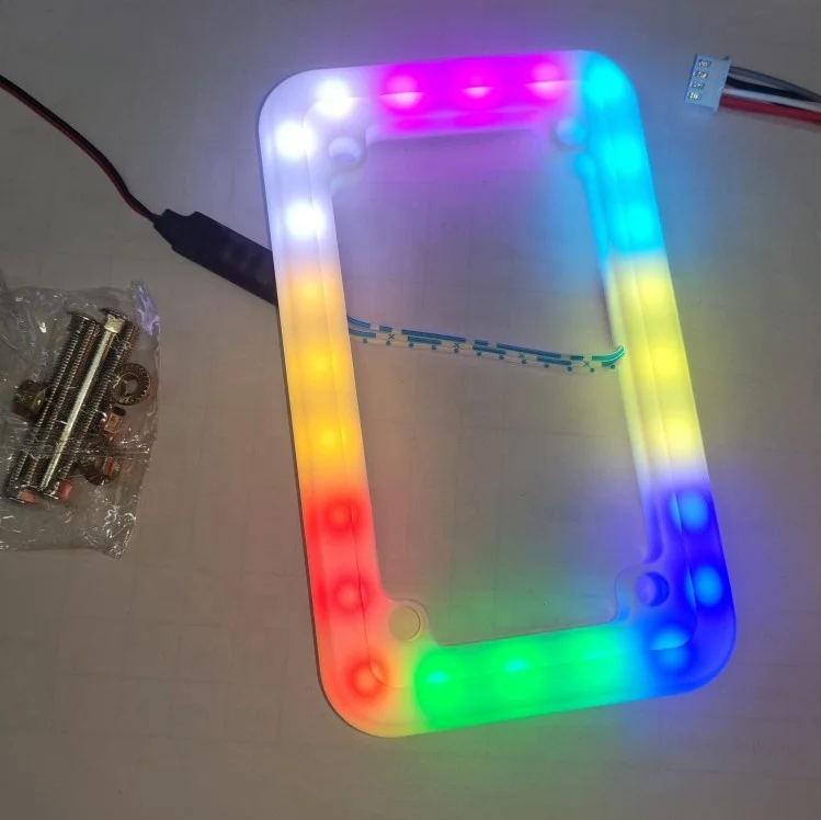new version good quality coin selector led front frame 12V decorative flashing led frame for coin acceptor and arcade machine