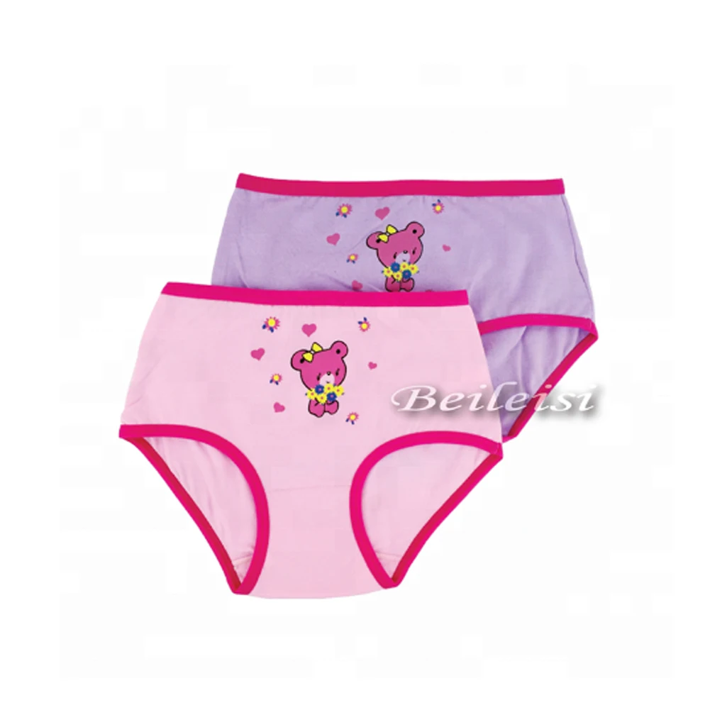 Premium custom logo kids girls seamless thong youth small underwear