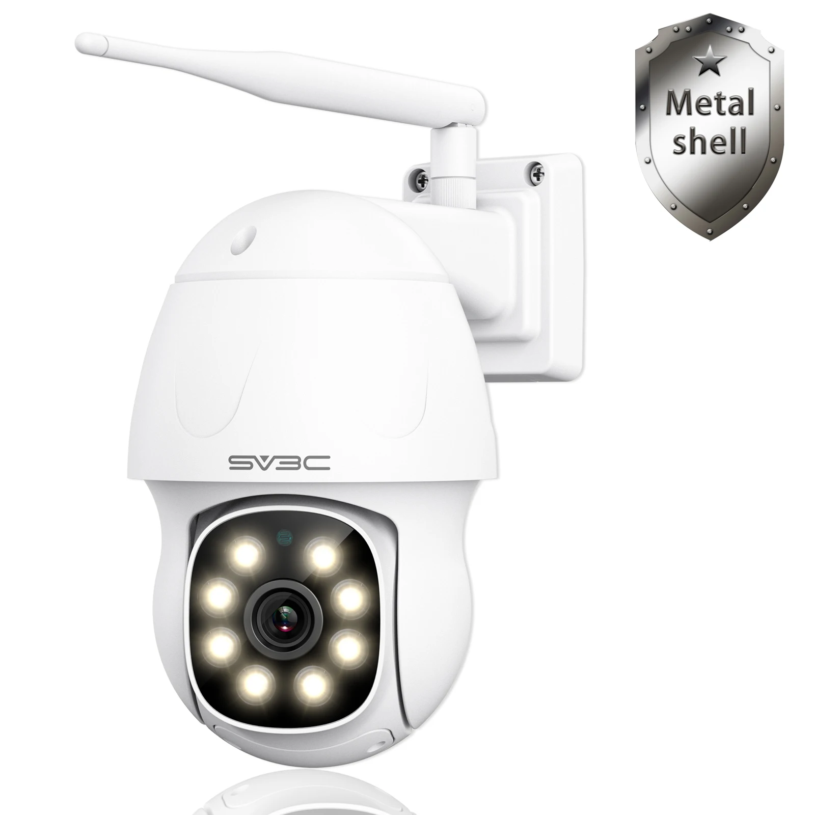 2022 all-metal 5mp color night vision ai smart outdoor small wireless ptz surveillance & ip wifi cctv camera