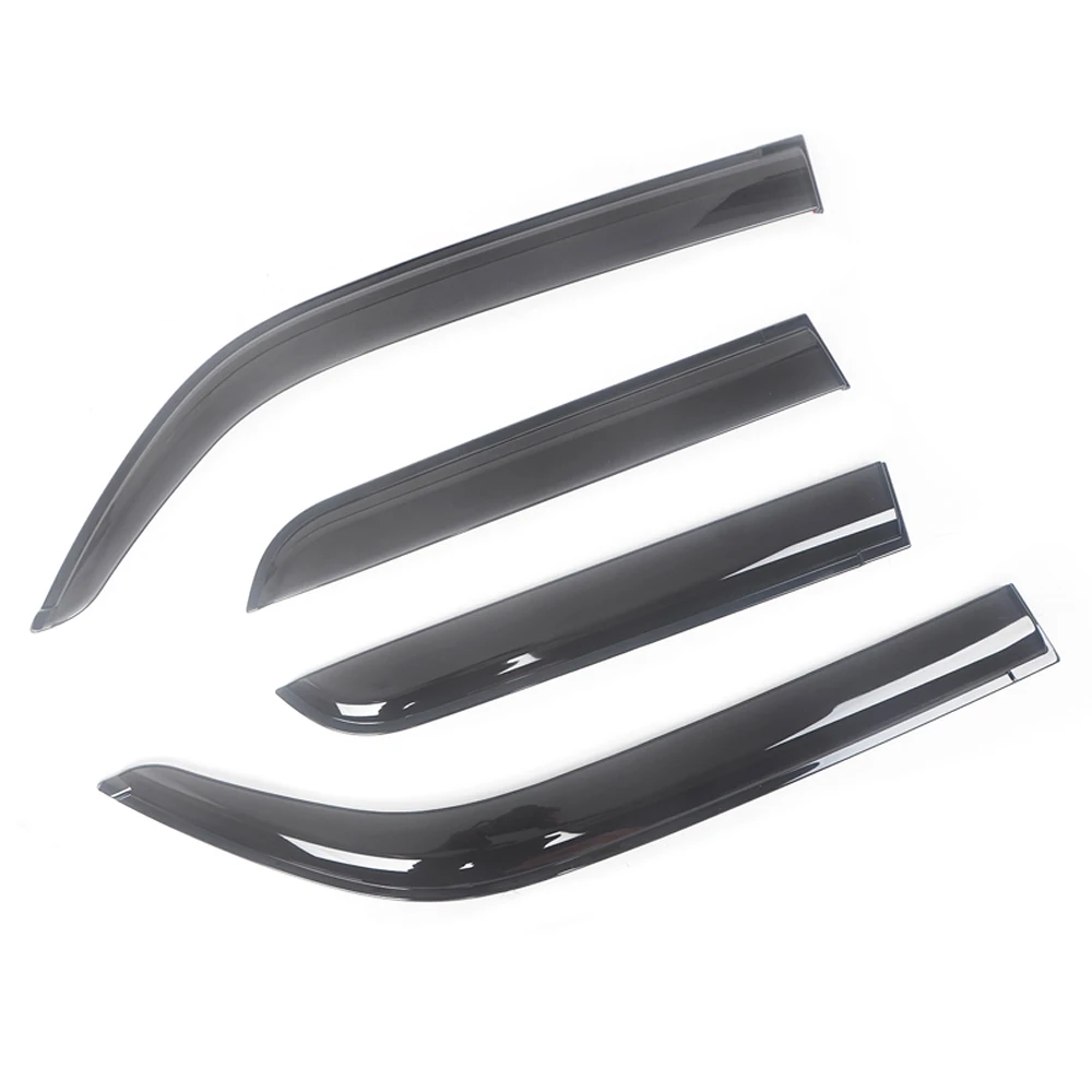 For Audi A6 4F C6 4B C5 2000-2011 Wagon Auto Black Tinted Car Side Window Visor Guard Vent Awnings Shelters Rain Door Ventvisor
