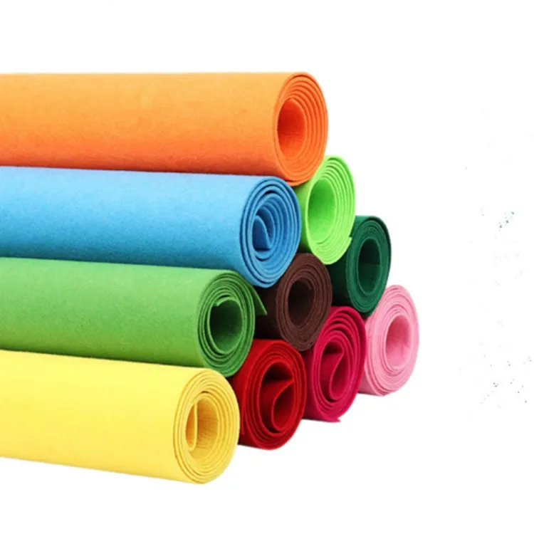 Wholesale Factory Supply 1mm Thickness Polyester Wool Fabric Felt Fabric For Children Felt cloth