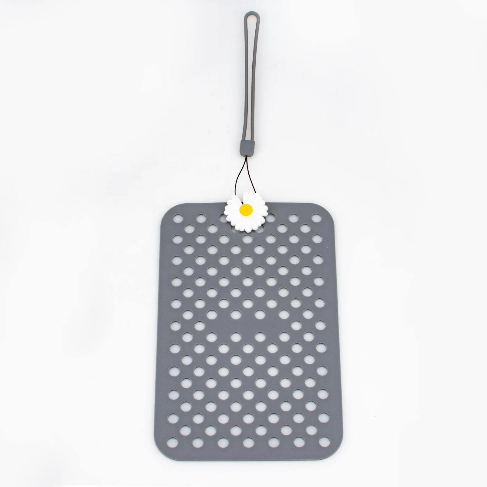 croc charm holder Shoe Charms Collector Silicone Pad Rectangular Silicone DIY Hole Shoe Accessories Shoe Charms Storage pad