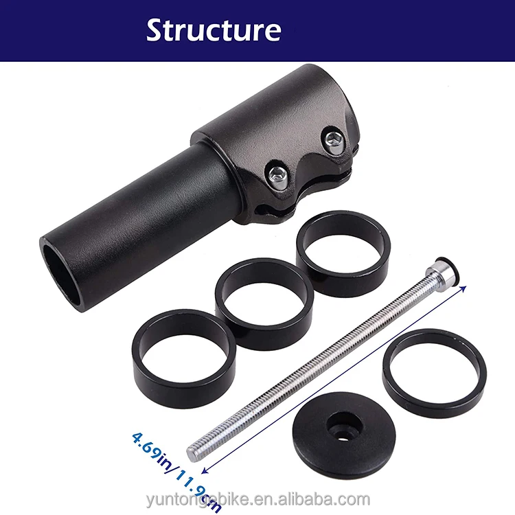 Bike Stem 31.8 Bicycle Handlebar Stem Bike Fork Extender Short Handlebar Riser Aluminum Alloy for Bicycle Road Bike MTB BMX Moun