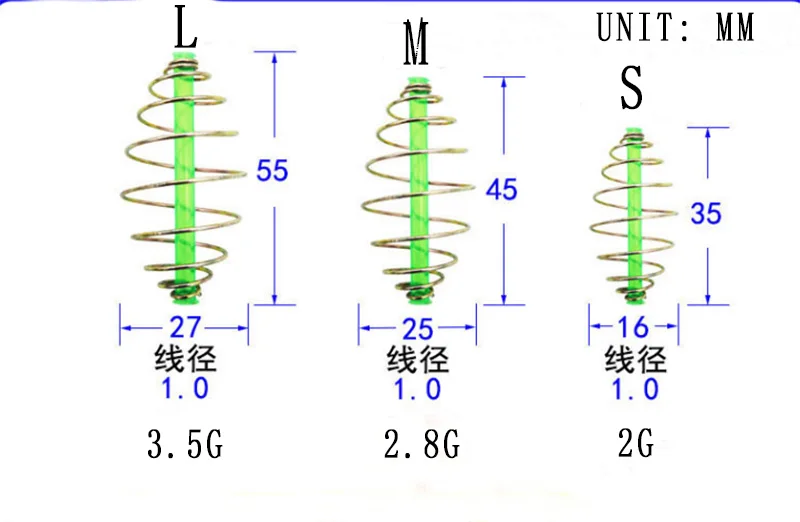 High carbon steel Metal Bait for Fishing Spring Carp Feeder Cages Fishing