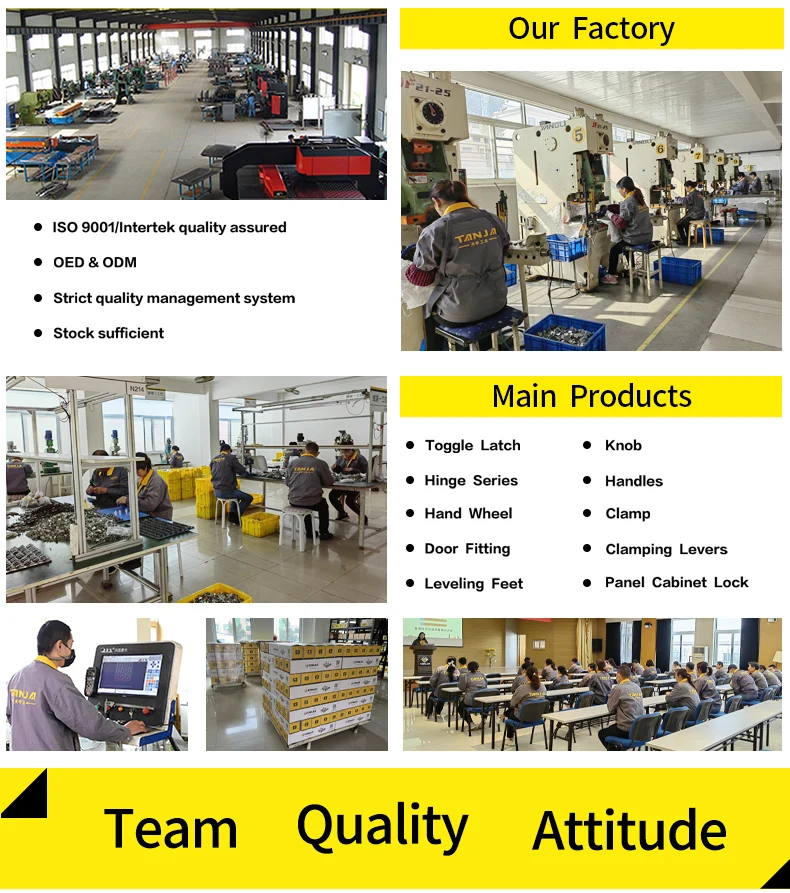 Industrial Hardware Heavy-duty Adjustable Self-lock Toggle Latch For Engineering U-shackle Buckle Clamp Hasp