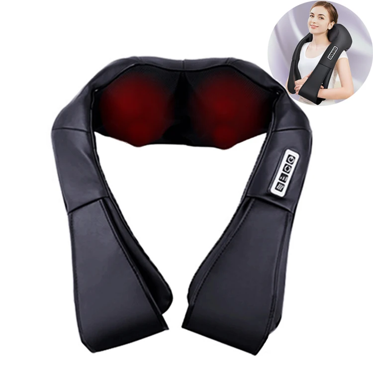 Back Massager with Heat,deep Tissue Kneading Massage Shiatsu Back and Neck Massager Body Adapter Customized Belt CN;GUA