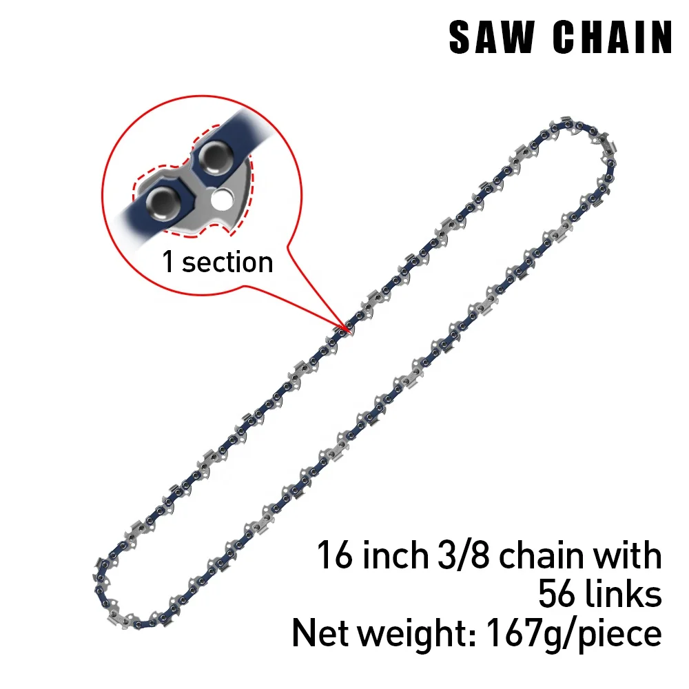 DTWB2-0007 16 Inch 3/8 [56 Section 28 Blade ] Chainsaw Chain Saw Price